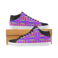 KUTE KENTE MID TOP CANVAS GIRLS' SNEAKERS (sz 5-11)