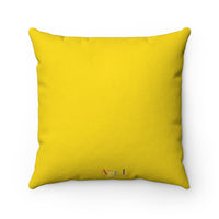 HEART AND NEEDLE Square Pillow Case (gold)