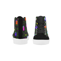 BOO-LLOWEEN HIGH ANKLE CANVAS ADULT SIZE SNEAKERS