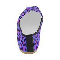 PURPLE LEOPARD CASUAL SLIP ON CANVAS SHOE (sz 4.5-14)