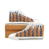 SPORTY ZIPPERS HIGH-TOP GIRLS' SNEAKERS (sz 6-12)