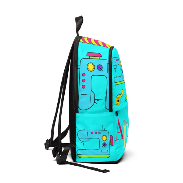 SEW FANTASTIC NEON BLUE BACK PACK