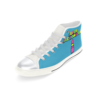 SUPER FASHIONISTA HIGH TOP CANVAS GIRLS' SNEAKERS BLUEBERRY