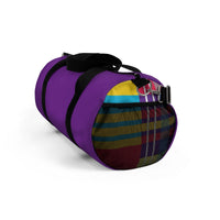 MERRY PLAID Duffel Bag (purple)