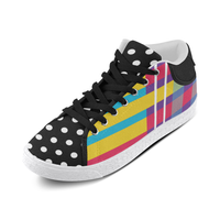 MERRY PLAID MIXIE MID TOP CANVAS GIRLS' SNEAKERS (sz 5-11)