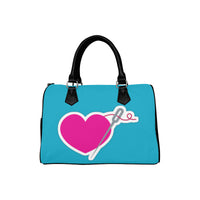 HEART AND NEEDLE SPEEDY HANDBAG - TEAL