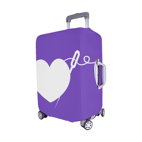 PURPLE HEART AND NEEDLE LUGGAGE COVER - MEDIUM