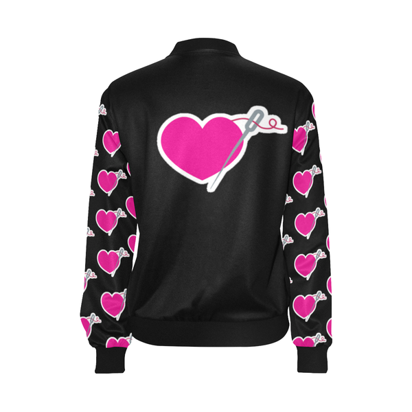 HEART AND NEEDLE LIGHTWEIGHT BOMBER JACKET