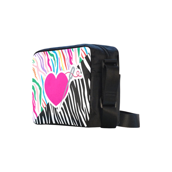 MIXIE ZEBRA SMALL MESSENGER BAG