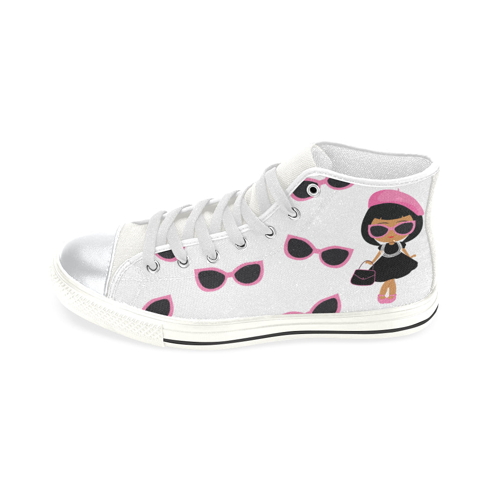 BOUGIE GIRLS  & SHADES HIGH TOP CANVAS GIRLS' SNEAKERS