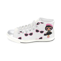 BOUGIE GIRLS  & SHADES HIGH TOP CANVAS GIRLS' SNEAKERS