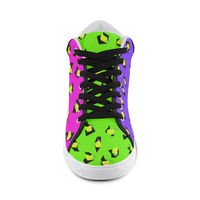 TOTALLY 80S MID TOP CANVAS GIRLS' SNEAKERS (sz 5-11)