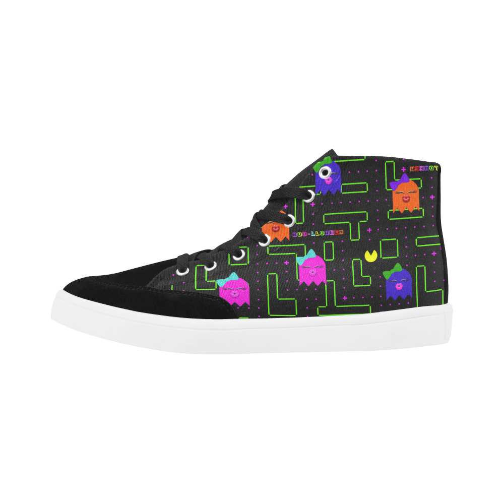 BOO-LLOWEEN HIGH ANKLE CANVAS ADULT SIZE SNEAKERS