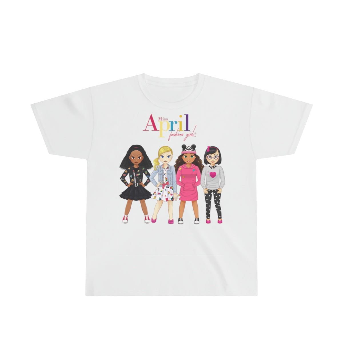 MISS APRIL FASHION GIRL Youth Ultra Cotton Tee (best fashion friends)