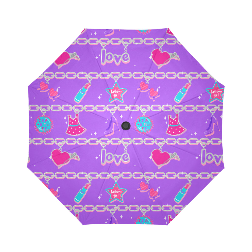 CHARMED AUTO FOLDING UMBRELLA