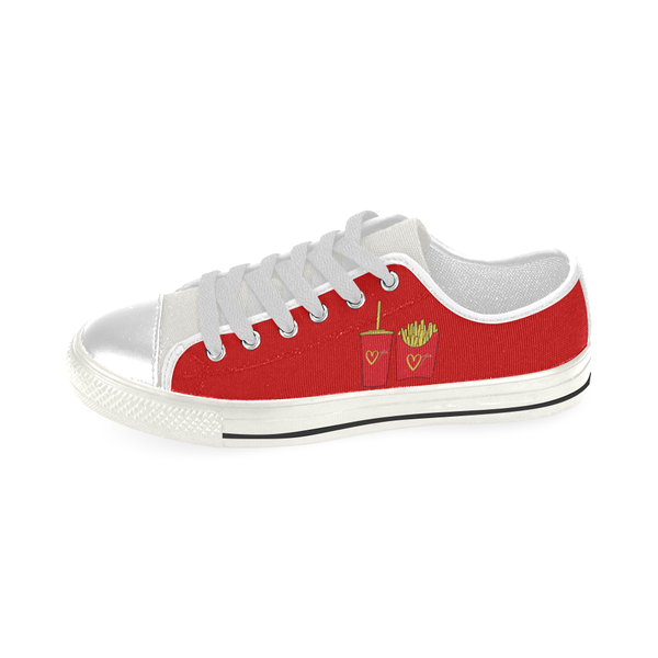 FAST FASHION LOW TOP CANVAS GIRLS' SNEAKERS