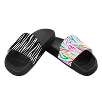 MIXIE SLIDE ZEBRA SANDALS