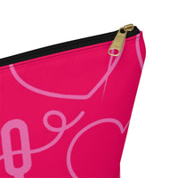 HEART AND NEEDLE MAKEUP POUCH
