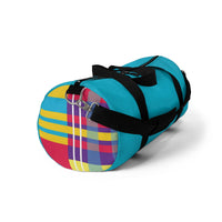 MERRY PLAID Duffel Bag (teal)