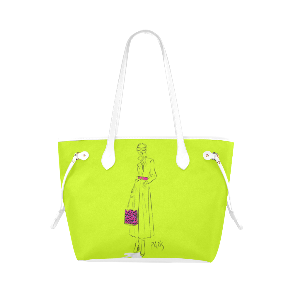 PARIS FASHION GIRL NEVERFULL CANVAS TOTE BAG