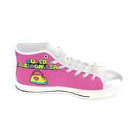 SUPER FASHIONISTA HIGH TOP CANVAS GIRLS' SNEAKERS RASPBERRY