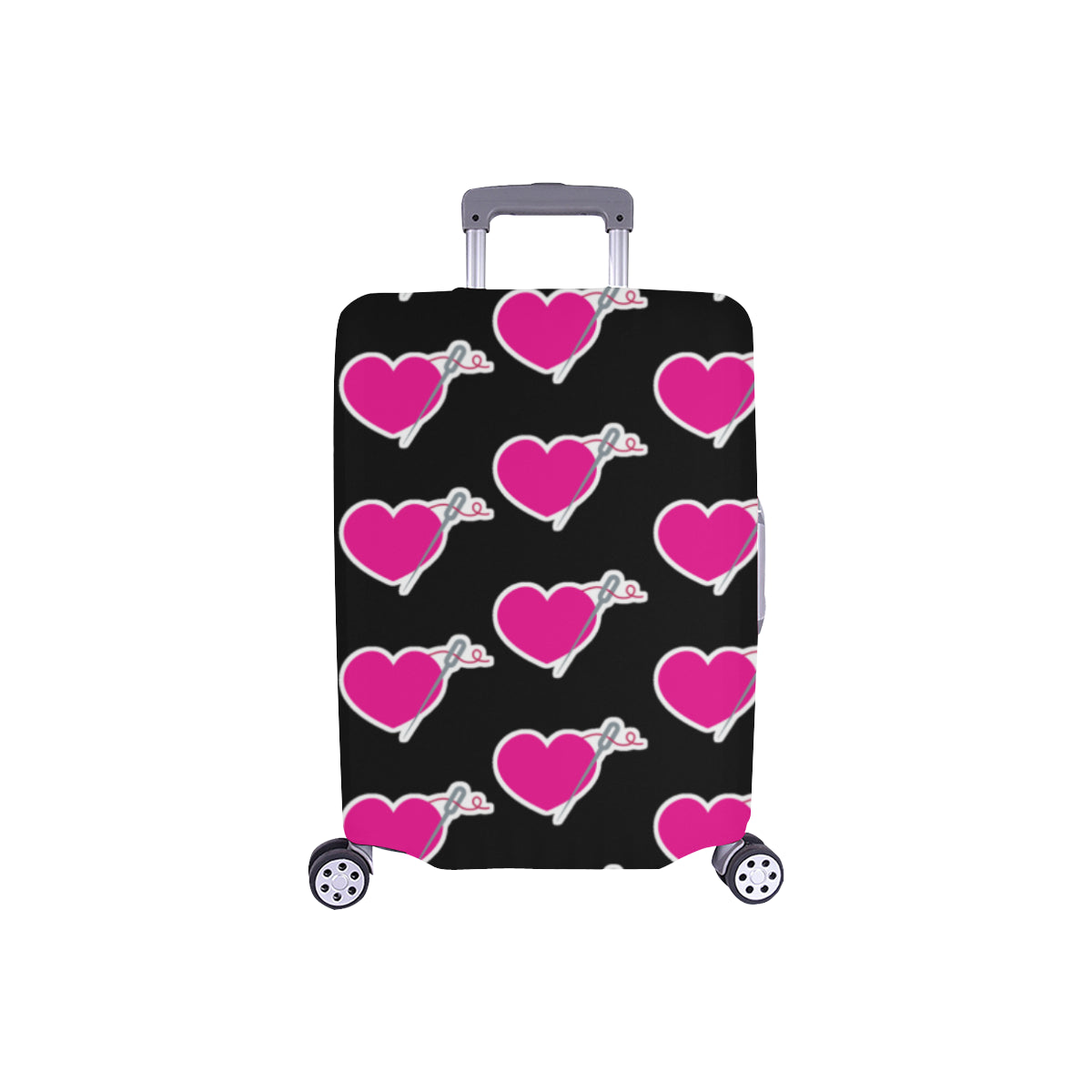 HEART AND NEEDLE LUGGAGE COVER - SMALL