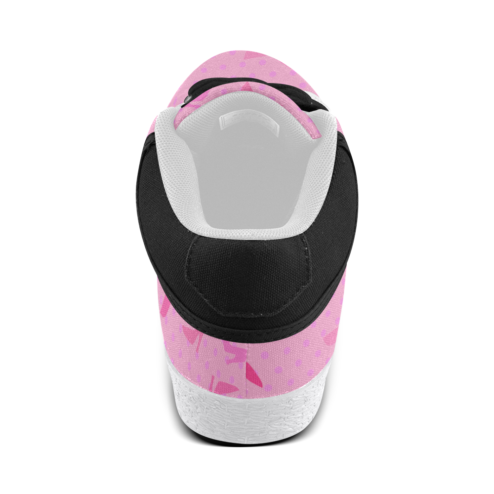 ON WEDNESDAYS WE WEAR PINK MID TOP CANVAS GIRLS' SNEAKERS (sz 5-11)