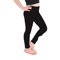 HEART AND NEEDLE KIDS LEGGINGS- BLACK