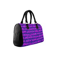 FASHION GIRL MIXIE SPEEDY HANDBAG - PURPLE
