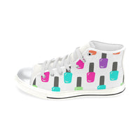 SO POLISHED HIGH TOP CANVAS GIRLS' SNEAKERS