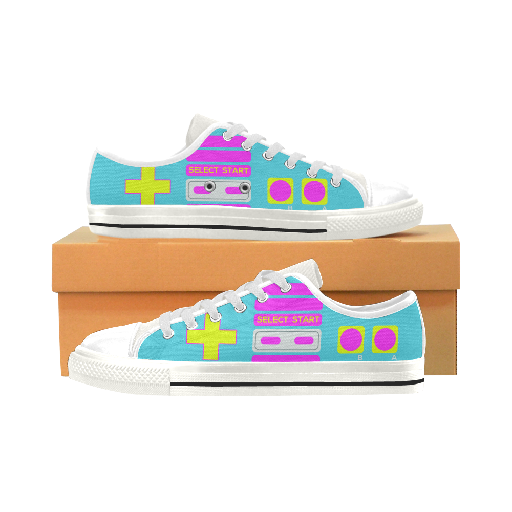 SHOE GAME LOW TOP CANVAS GIRLS' SNEAKERS
