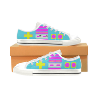 SHOE GAME LOW TOP CANVAS GIRLS' SNEAKERS (sz 6-12)