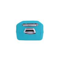 TEAL HEART AND NEEDLE LUGGAGE COVER - SMALL