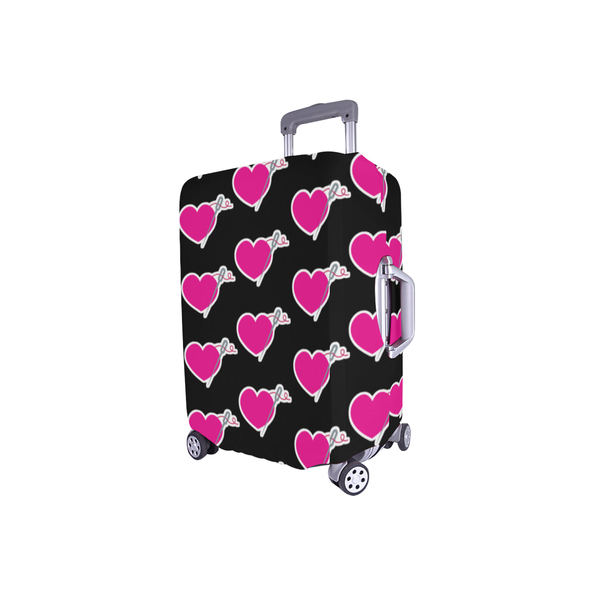HEART AND NEEDLE LUGGAGE COVER - SMALL