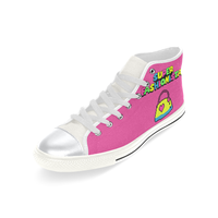 SUPER FASHIONISTA HIGH TOP CANVAS GIRLS' SNEAKERS RASPBERRY