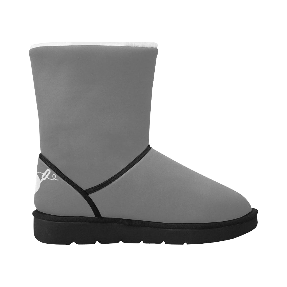GRAY BUTTON HEART AND NEEDLE WOMEN'S SNOW BOOT