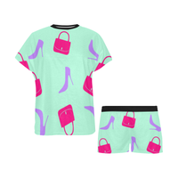 SHOES AND BAGS PAJAMA SHORT SET