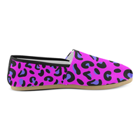 PINK LEOPARD CASUAL SLIP ON CANVAS SHOE (sz 4.5-14)