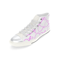 HEART & NEEDLE LITE HIGH TOP CANVAS GIRLS' SNEAKERS