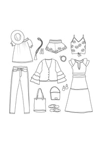 MISS APRIL FASHION GIRL COLORING BOOK