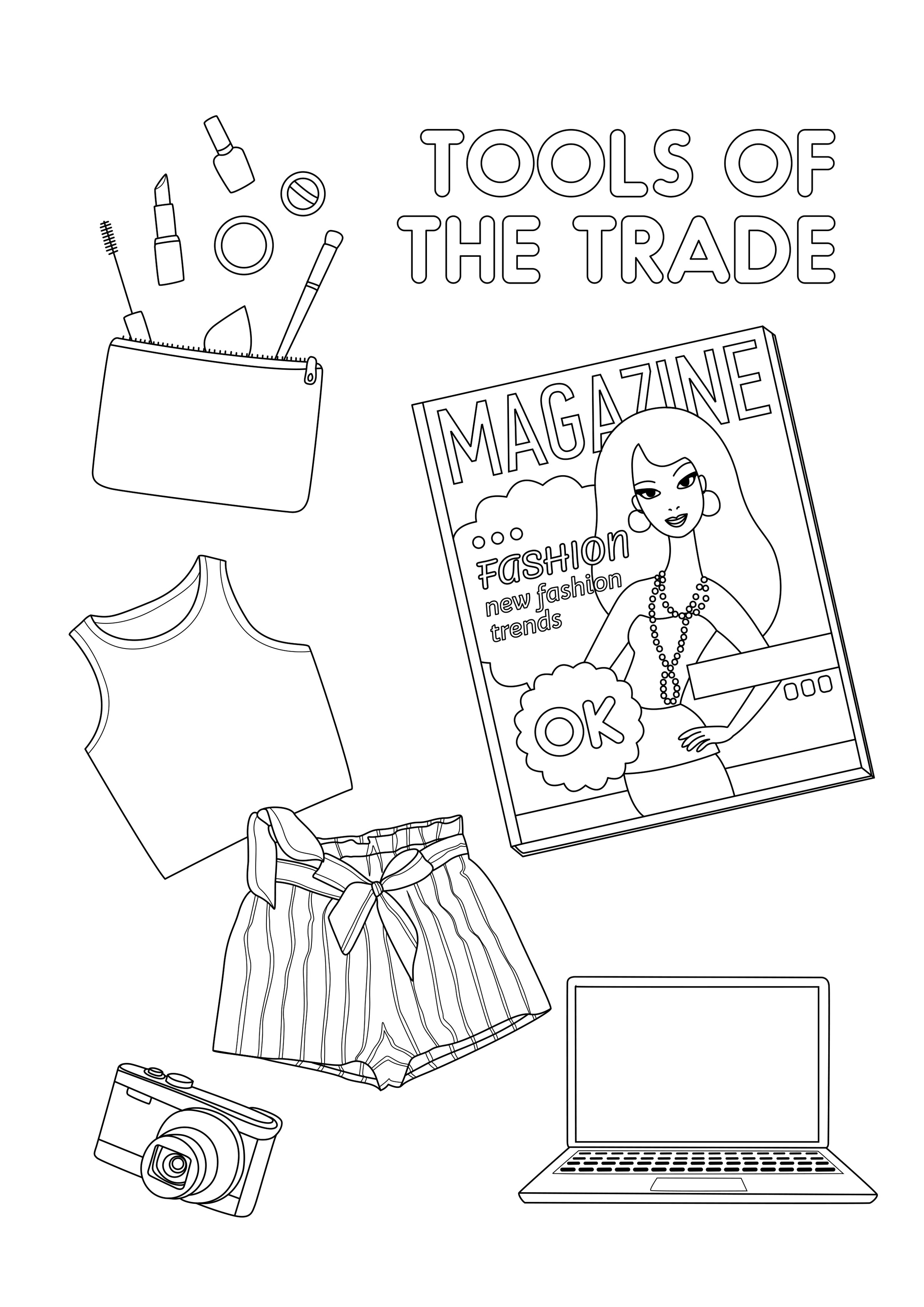 barbie fashion coloring pages