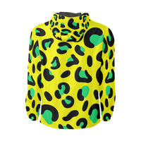 YELLOW LEOPARD FASHION WINDBREAKER