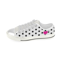 POLKA LIKE A DOT LOW TOP CANVAS GIRLS' SNEAKERS
