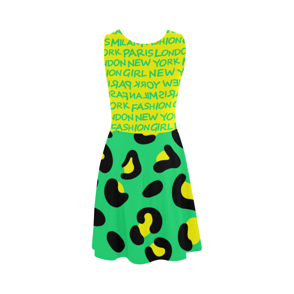 FASHION GIRL YELLOW GRAFFITI FASHION SUNDRESS