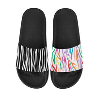 MIXIE SLIDE ZEBRA SANDALS