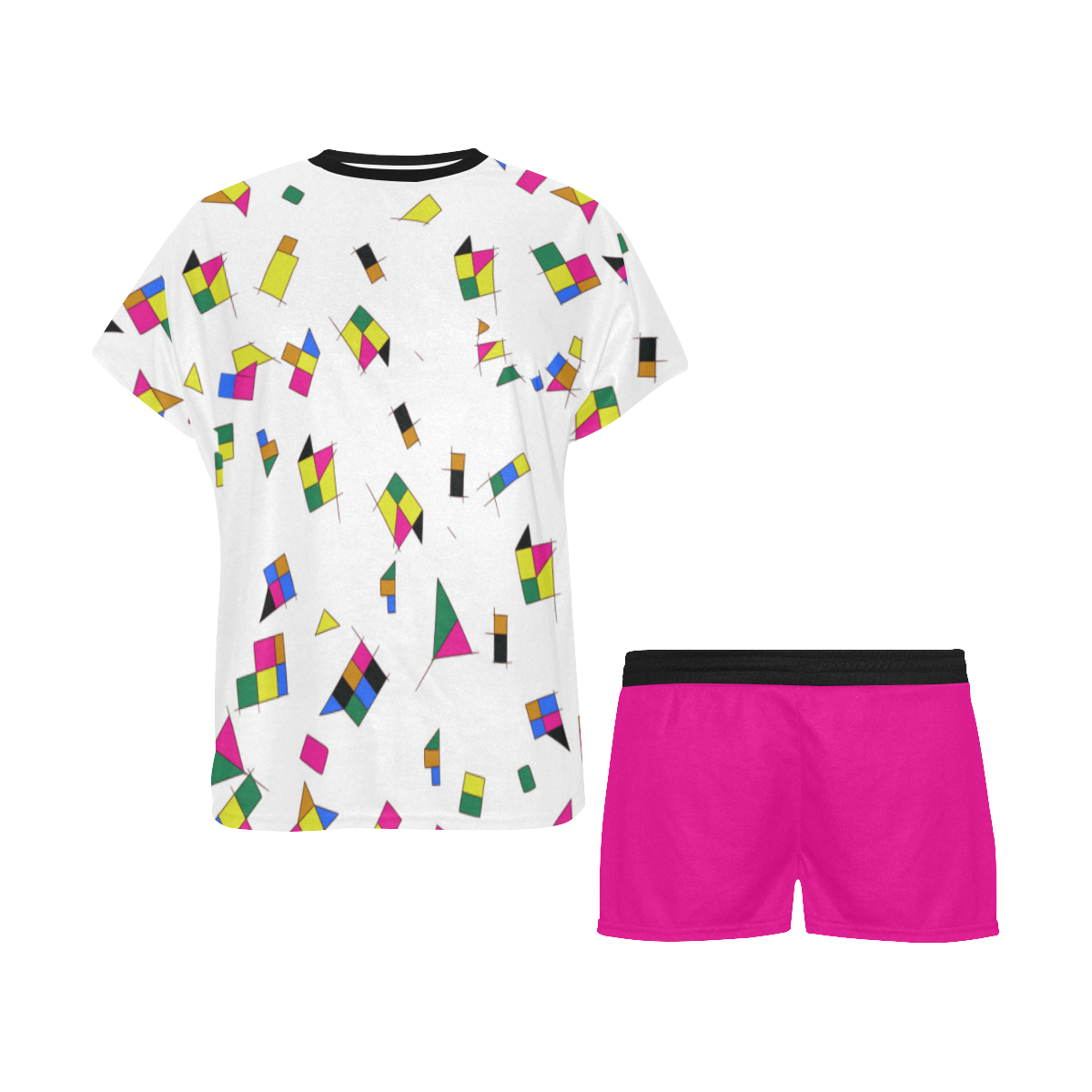 GEOMETRY CLASS PAJAMA SHORT SET