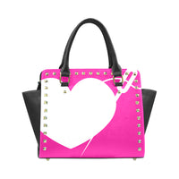 HEART AND NEEDLE LUXE RIVET HANDBAG