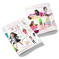 MISS APRIL FASHION GIRL COLORING BOOK