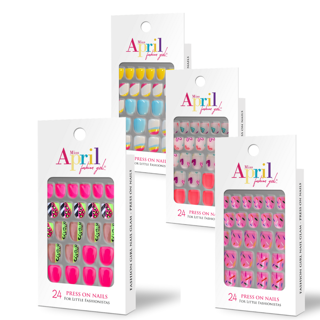FASHION GIRL NAIL GLAM PRESS-ON COLLECTION