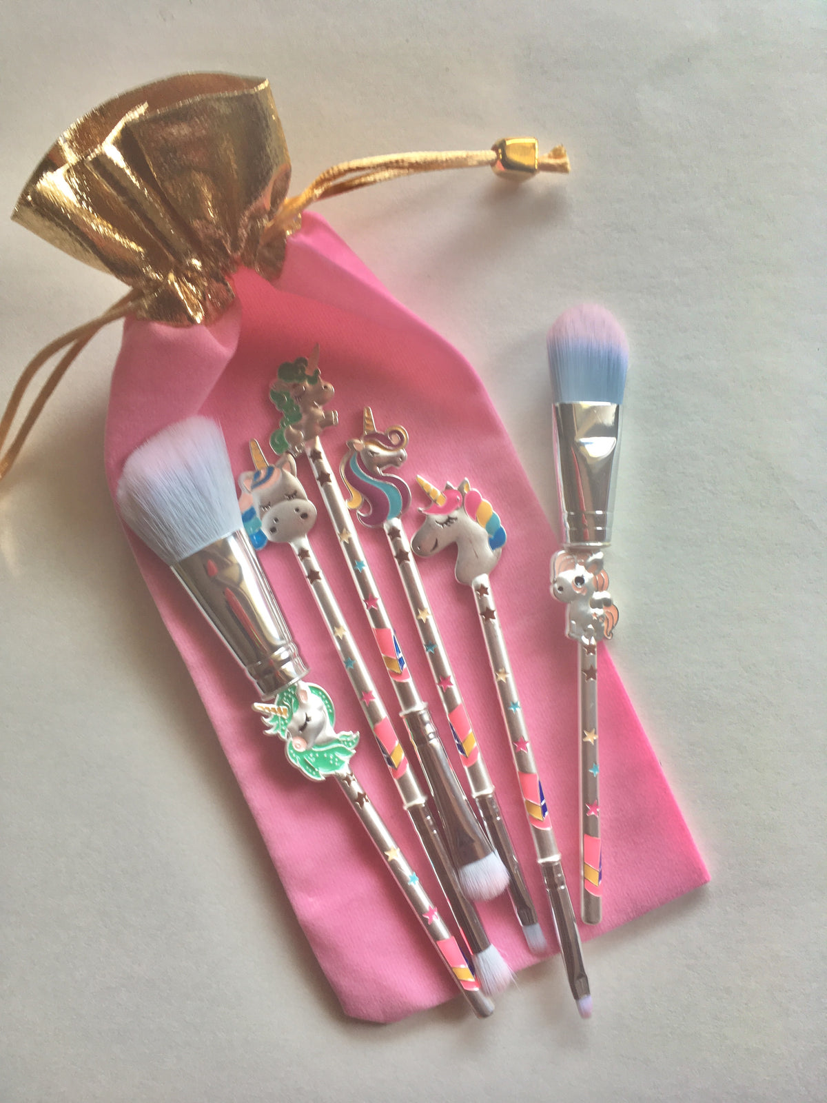 unicorn makeup brush set